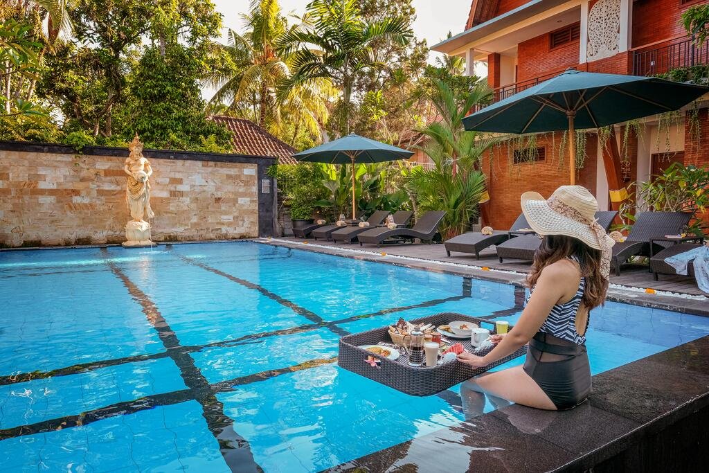 floating breakfast - gunung merta bungalows1
